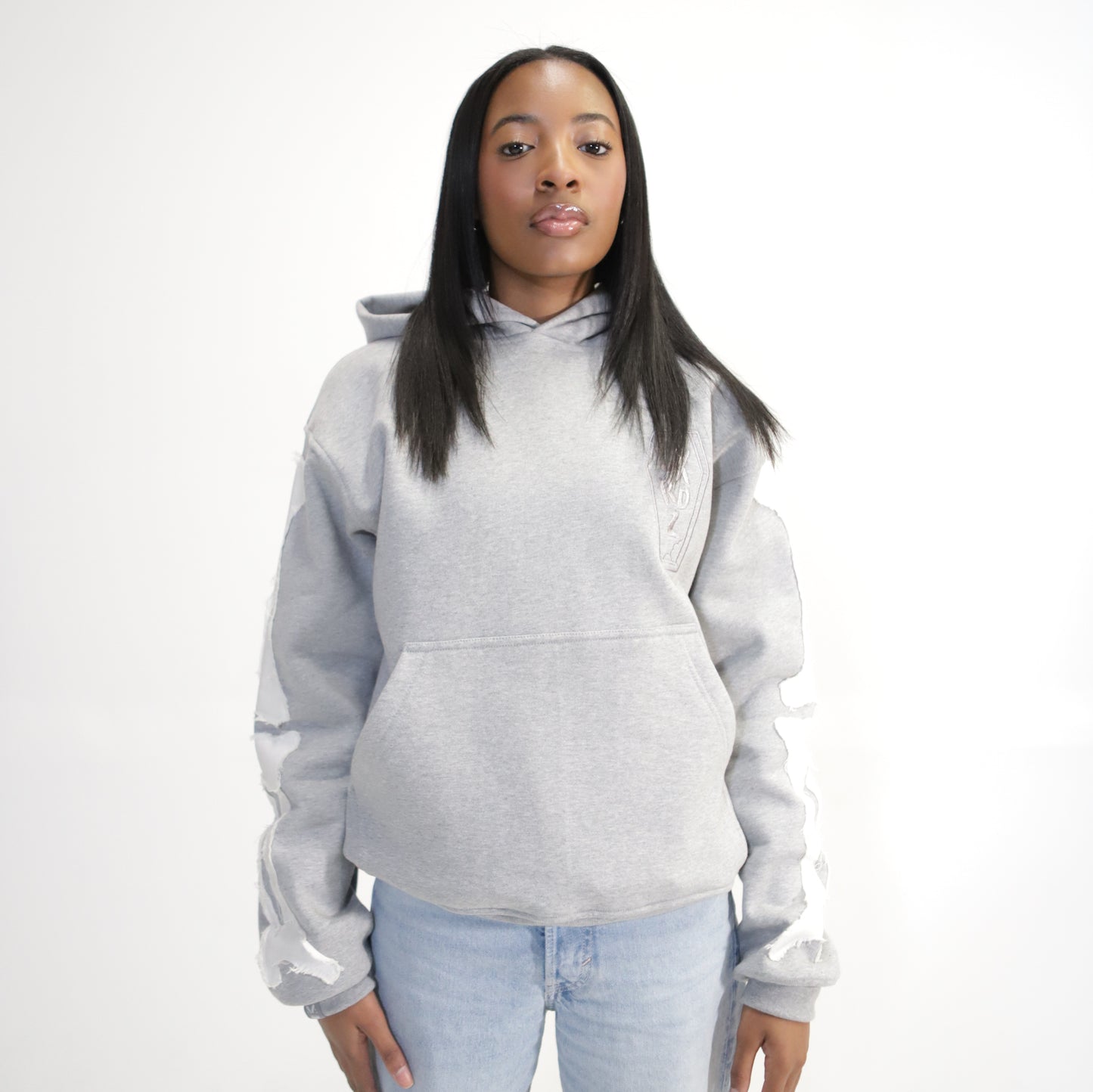 Heather Grey Skull N' Bones Hoodie
