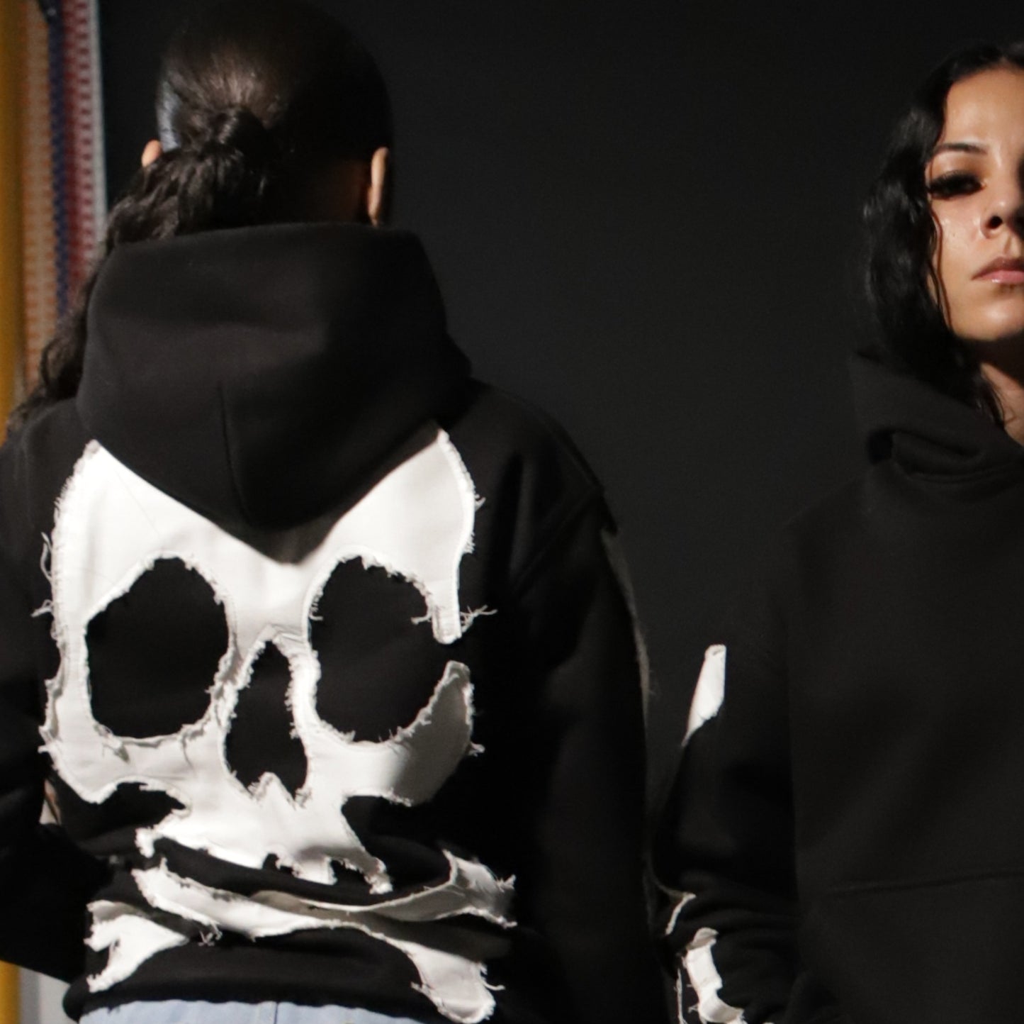 Black Skull N' Bones Hoodie